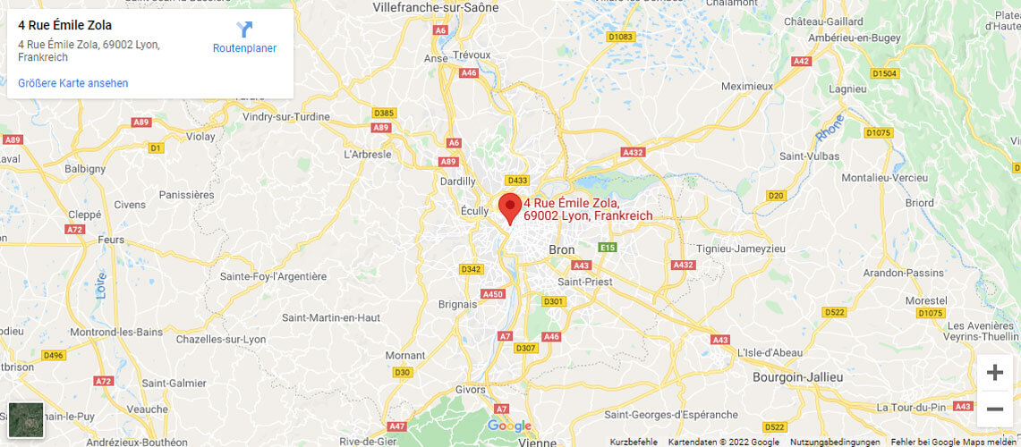 Karte Oska Lyon
