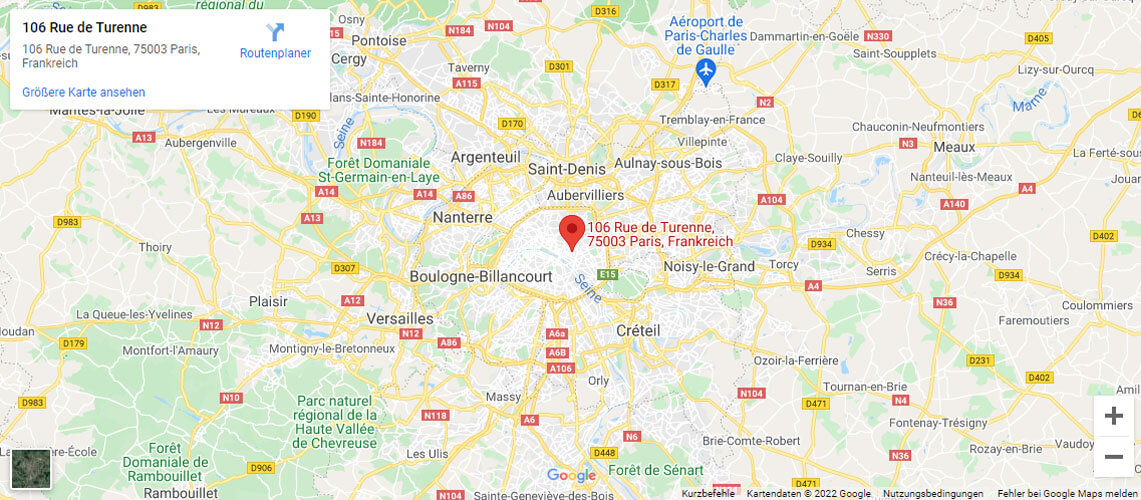 Karte Oska Paris 3eme