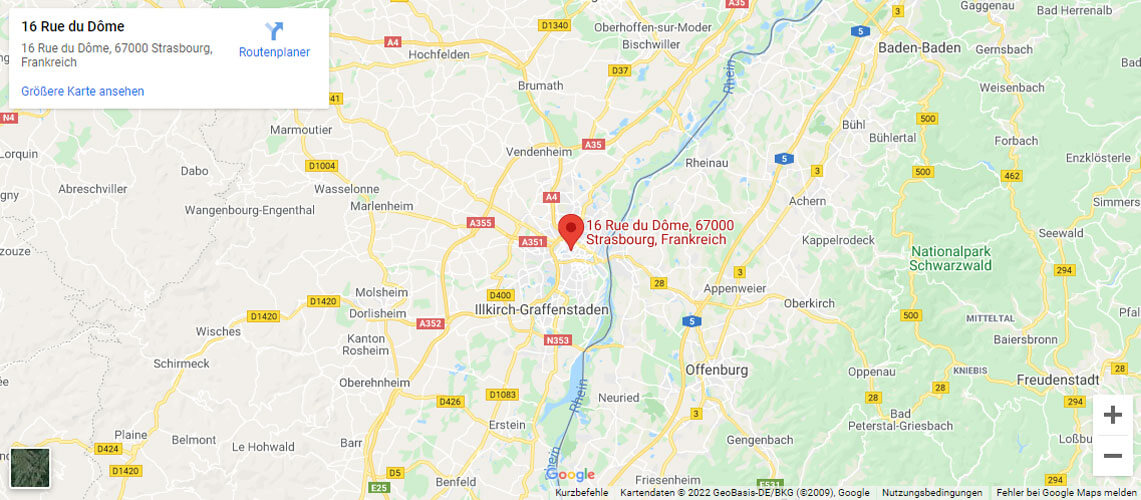 Karte Oska Straßburg