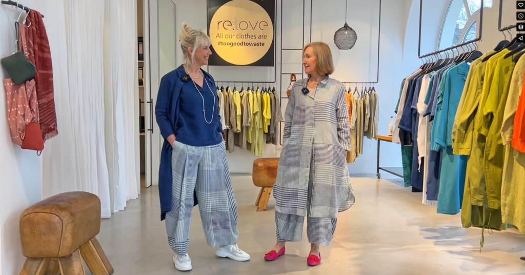 screenshot video hochwertige leinen outfits